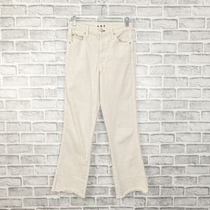AMO Denim BELLA High-Rise Jean crop leg Vintage White Size 25